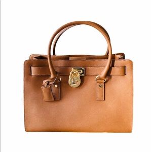 NWT Michael Kors Hamilton Satchel Leather